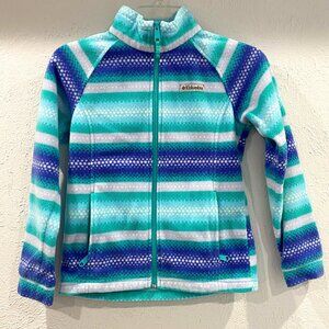 Columbia Birch Falls Fleece Jacket, full zipper, girl's size M (10/12), EUC.